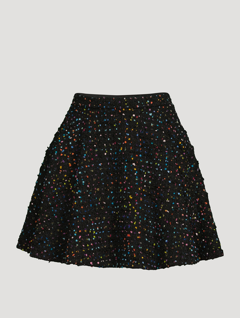 Valentino Tweed Pois Mini Skirt Holt Renfrew