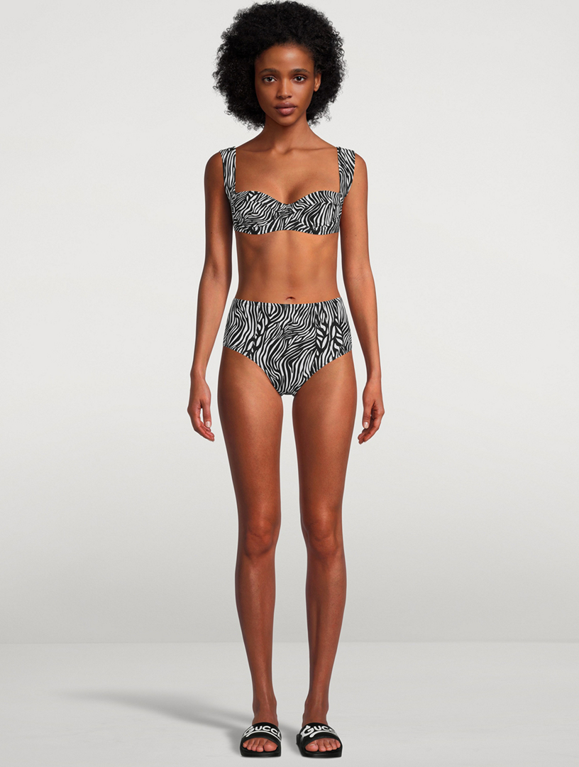 Tropic Of C South Pacific Bikini Top In Zebra Print Holt Renfrew