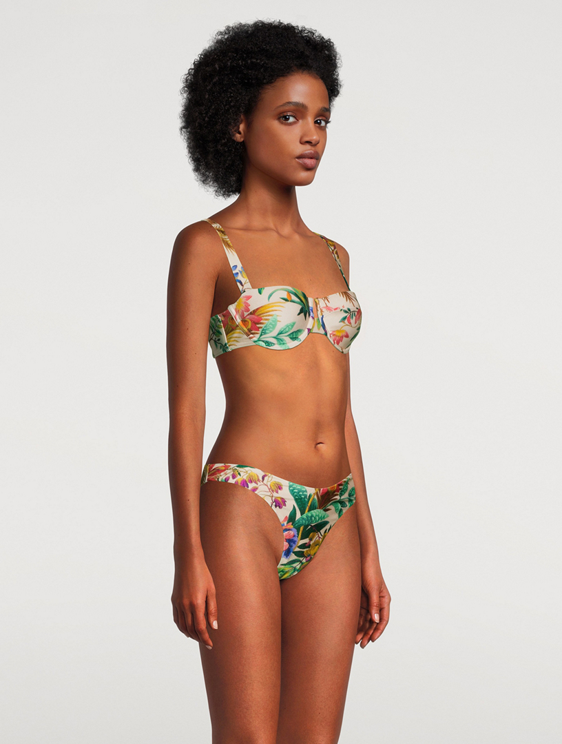 ZIMMERMANN Tropicana Balconette Bikini Top In Floral Print Holt Renfrew