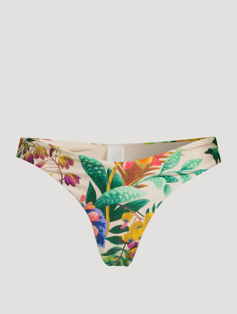 Zimmermann Tropicana Bikini Bottom In Floral Print Holt Renfrew