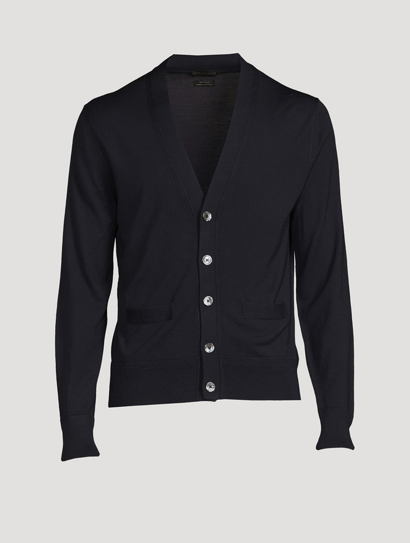 TOM FORD Wool V Neck Cardigan Holt Renfrew