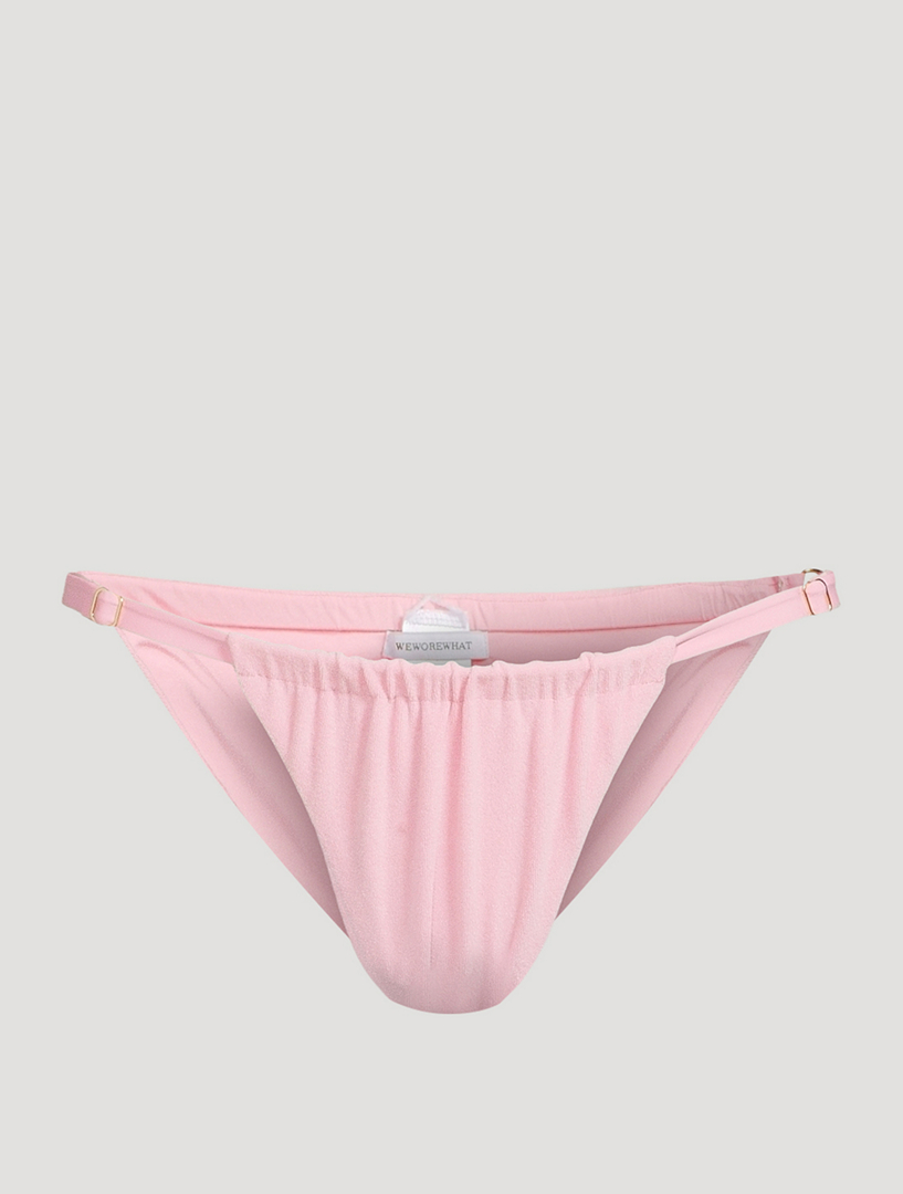 Weworewhat Ruched Terry Bikini Bottom Holt Renfrew