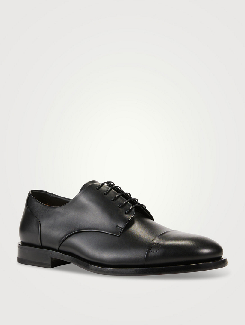 Ferragamo Leather Derby Shoes Holt Renfrew