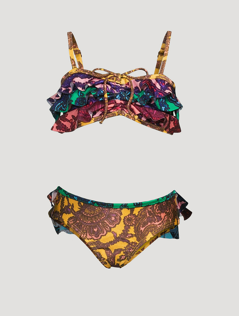 Zimmermann Tiggy Spliced Frill Two Piece Bikini Set Holt Renfrew