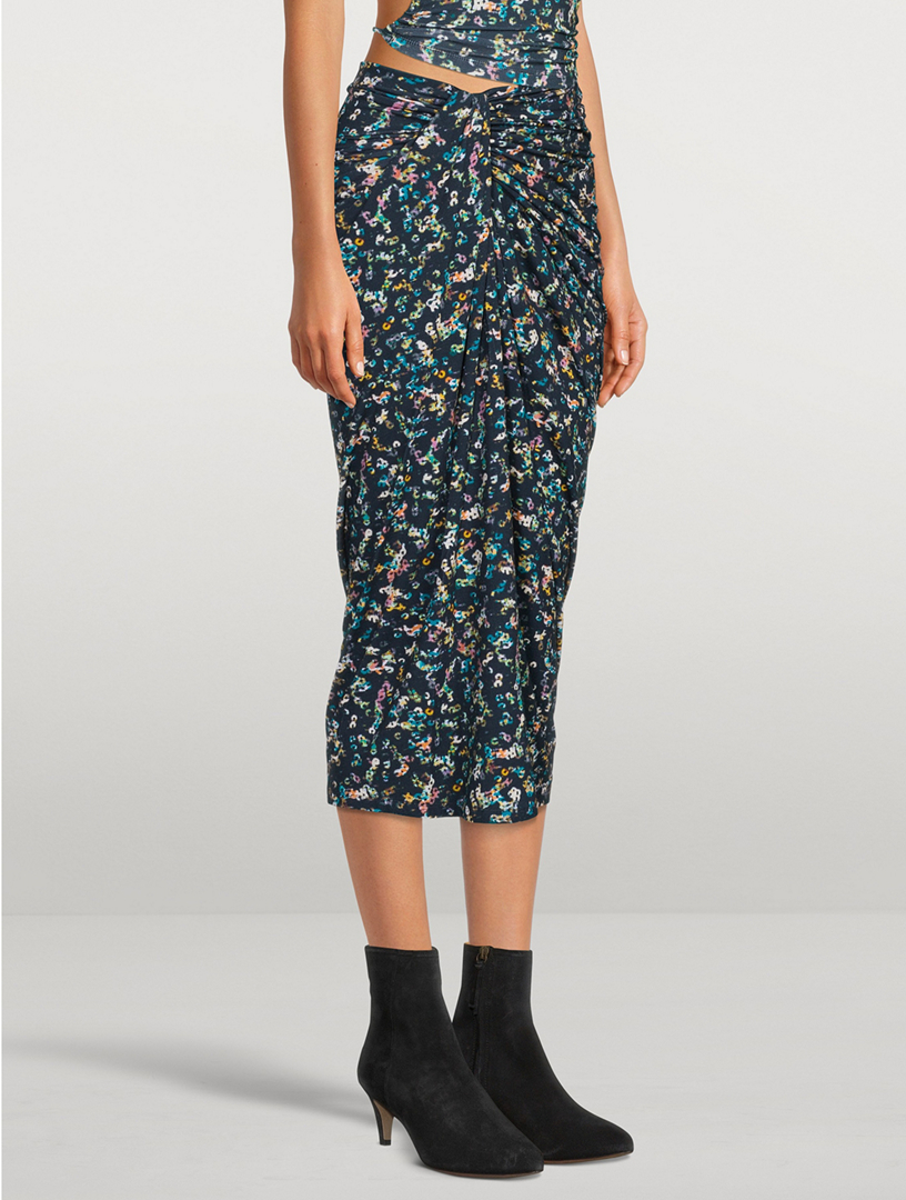 Isabel Marant Toile Jeldia Printed Midi Skirt Holt Renfrew