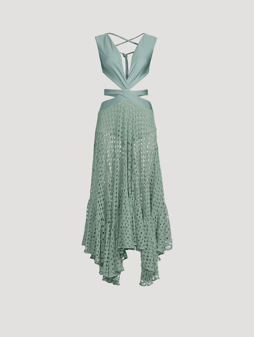 PATBO Monstera Sleeveless Cut Out Beach Dress Holt Renfrew