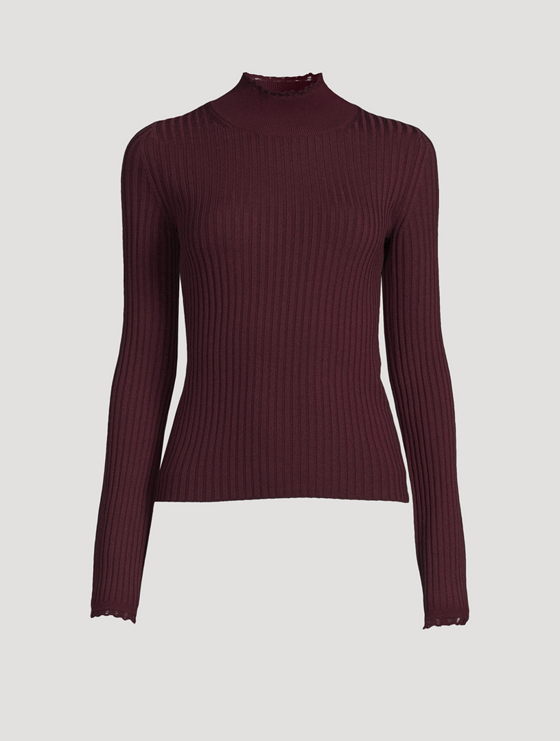 Chlo Wool Ribbed Knit Turtleneck Holt Renfrew