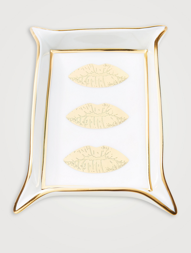 JONATHAN ADLER Lips Porcelain Valet Tray Holt Renfrew