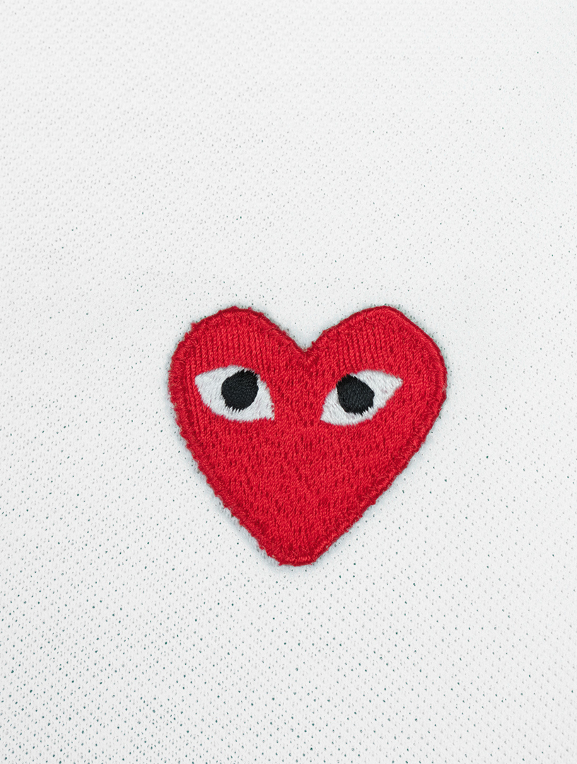COMME DES GARCONS PLAY Heart Polo Shirt Holt Renfrew