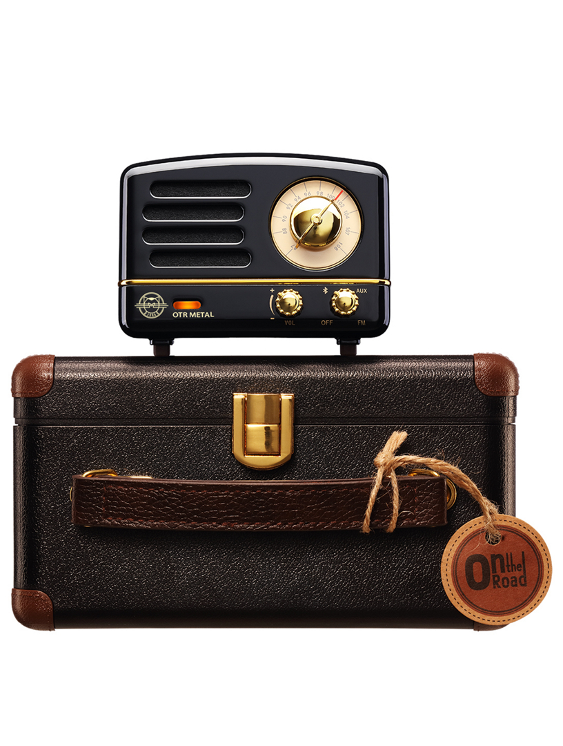 OTR Metal Portable FM Radio & Bluetooth Speaker