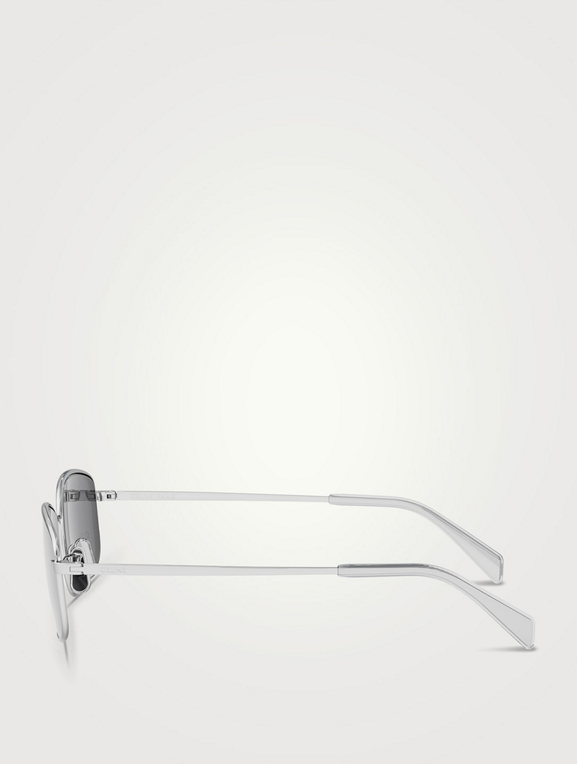 Crystal Triomphe Rectangular Sunglasses
