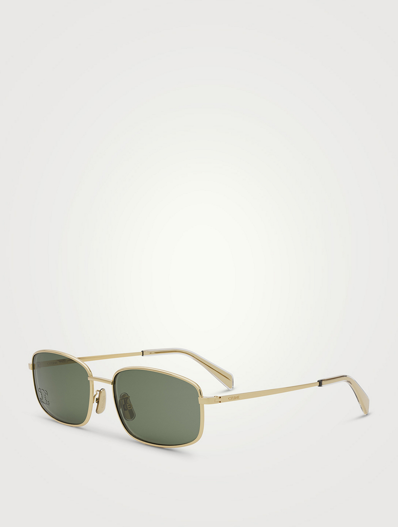 Crystal Triomphe Rectangular Sunglasses
