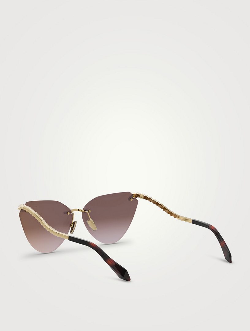 カエデBVLGARI BVLGARI Serpenti Cat Eye Sunglasses | Holt Renfrew