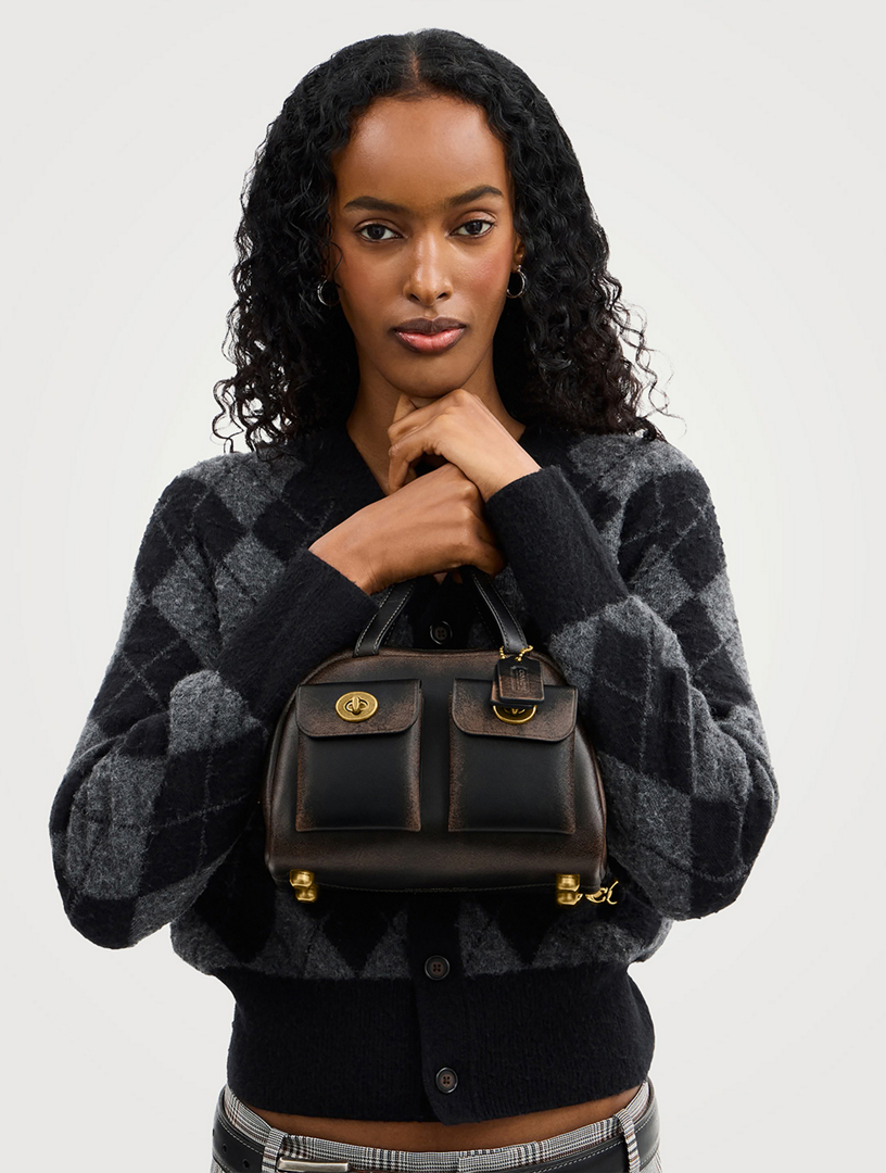 COACH Twin Turnlock Leather Bag | Holt Renfrew