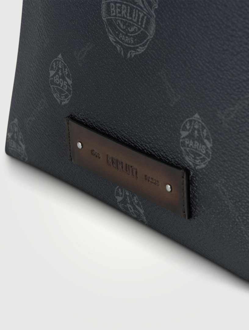 BERLUTI Canvas And Leather Pouch