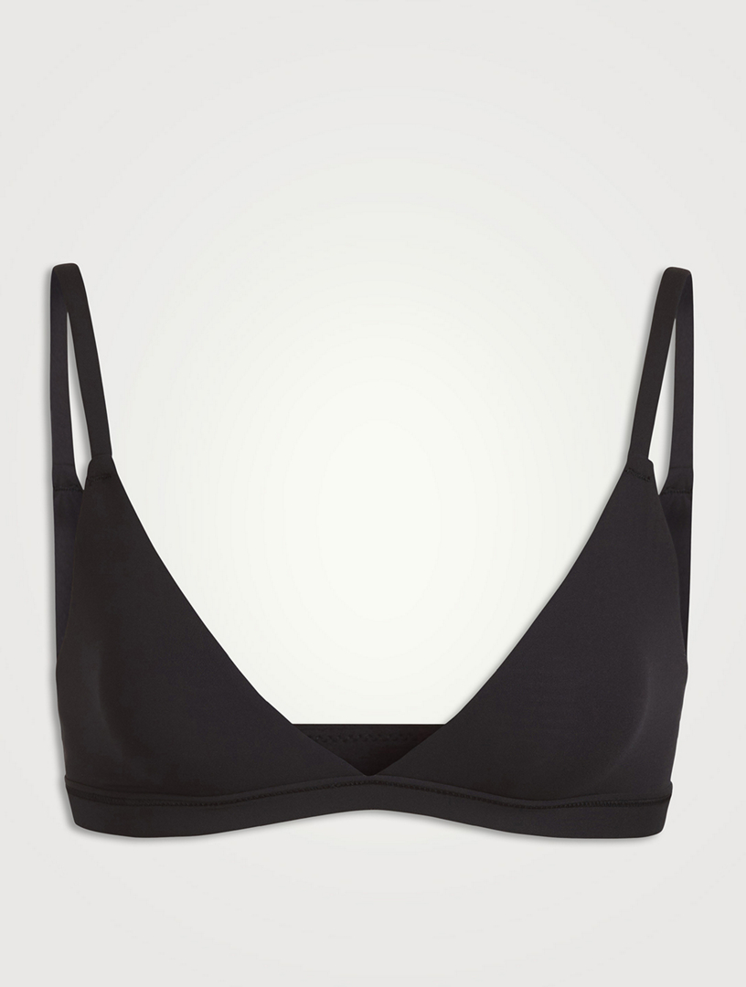 Women's Thread Triangle Bra Wireless Lightly Lined Bralette Top Beauty Back  Out Mini Bras Medium Sports Bra, Black, Small : : Clothing, Shoes  & Accessories