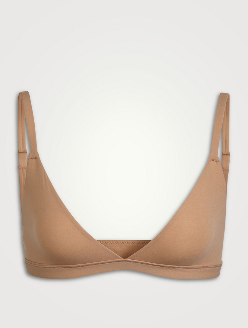 SKIMS Cotton Jersey Triangle Bralette - Umber