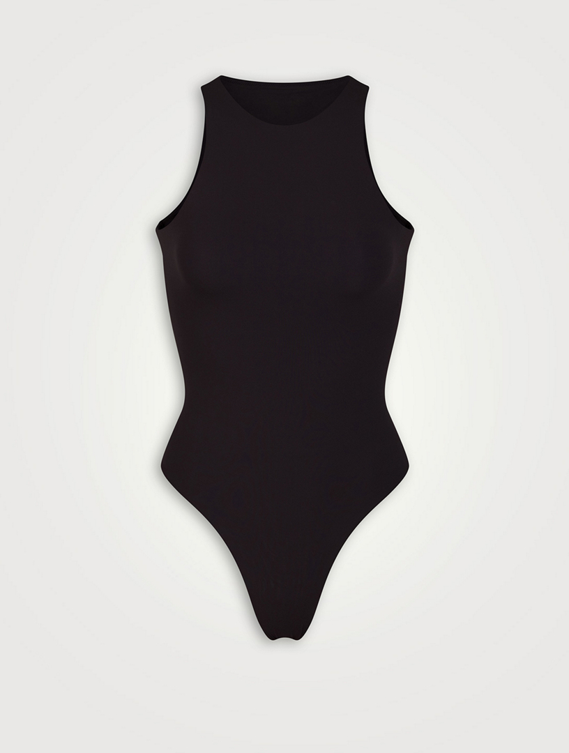 Buy Good American Scuba Plunging Strapless Bodysuit - Black At 69