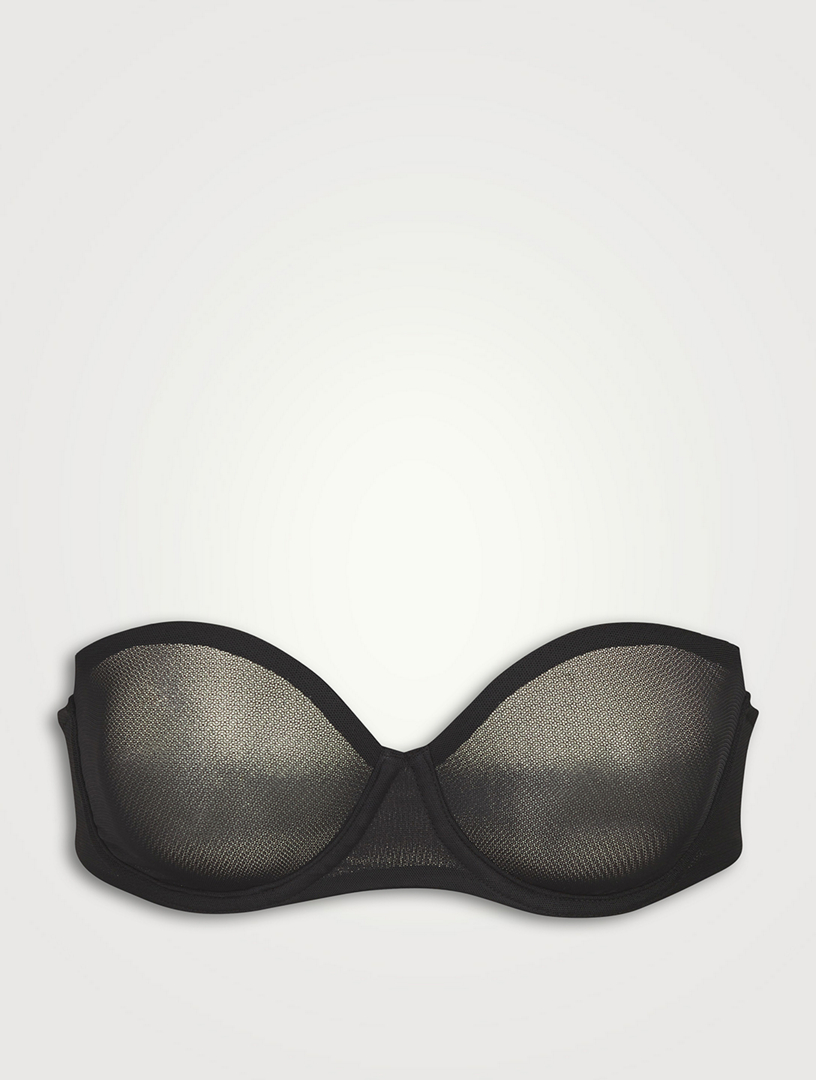 SKIMS NWT Onyx Black 40DDDD 40G Ultra Fine Mesh Strapless Bra Sheer  Underwire Size undefined - $25 New With Tags - From Cassandra