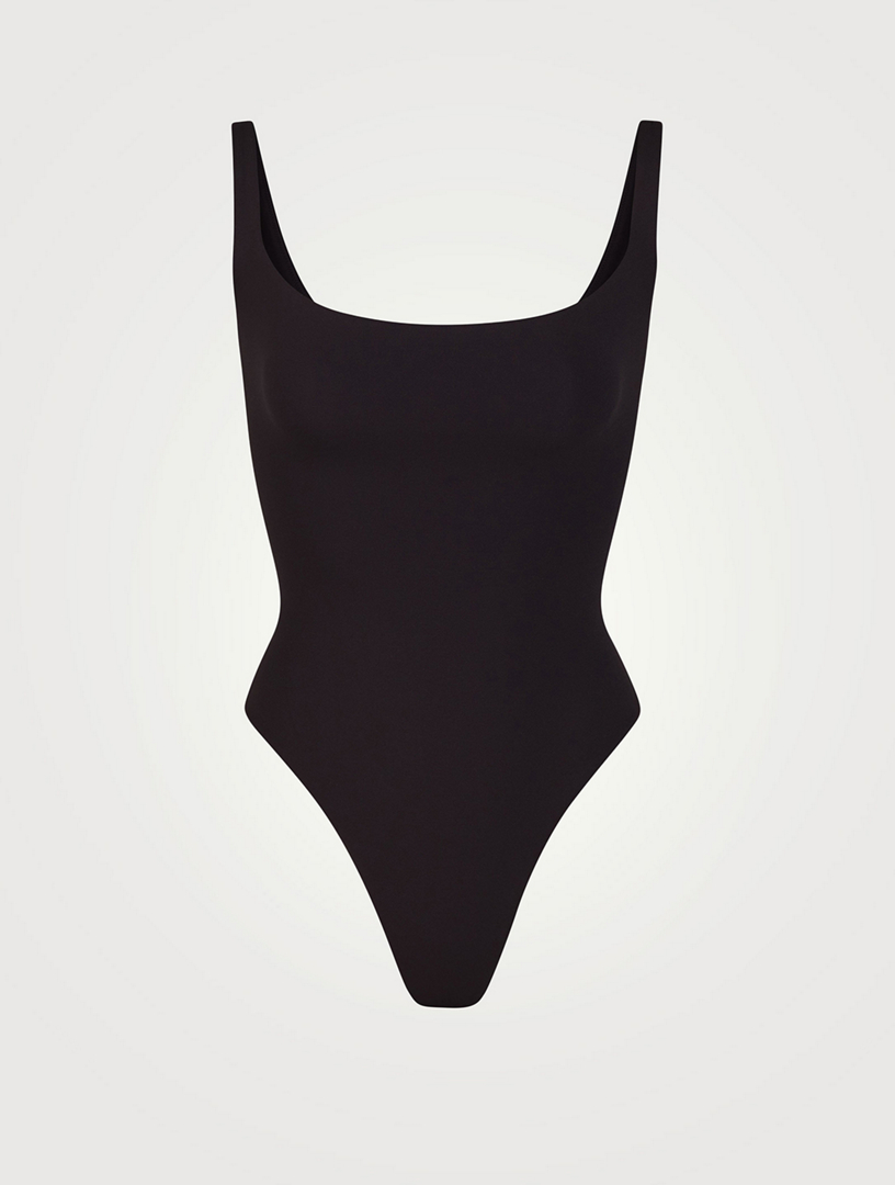 Black Ribbed V-Neck Cami Bodysuit – LA CHIC PICK