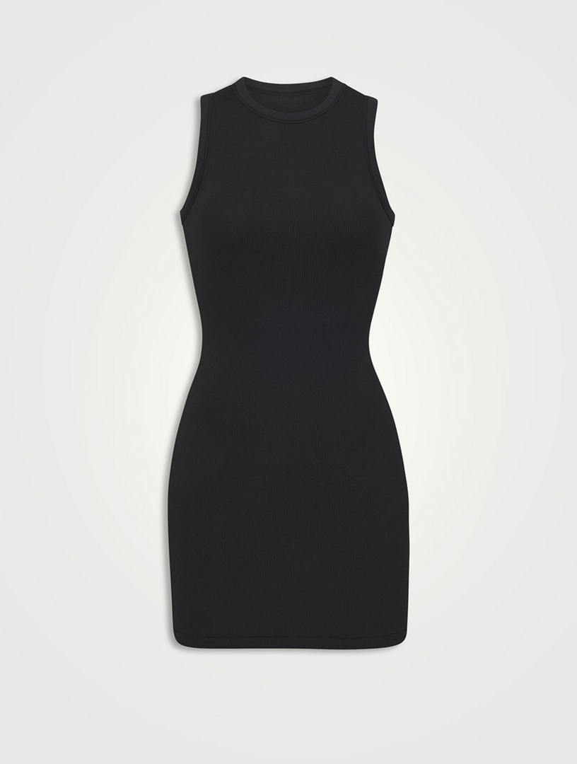 Skims Cotton Jersey Mock Neck Tank In Stock Availability and Price