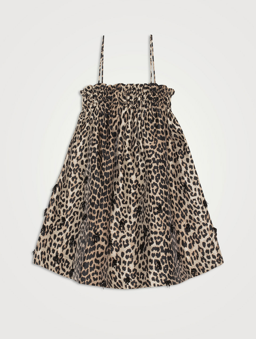Re-Cut Crispy Jacquard Smock Maxi Dress