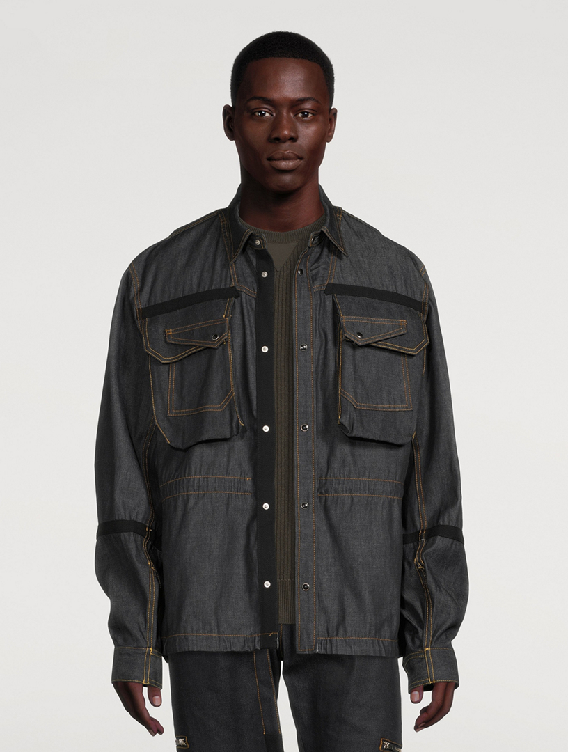 SACAI Patch-Pocket Denim Jacket | Holt Renfrew