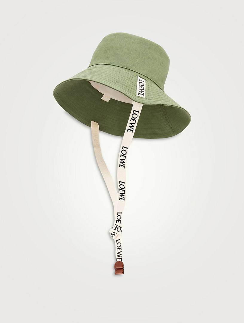 LOEWE Canvas Bucket Hat With Logo Strap | Holt Renfrew