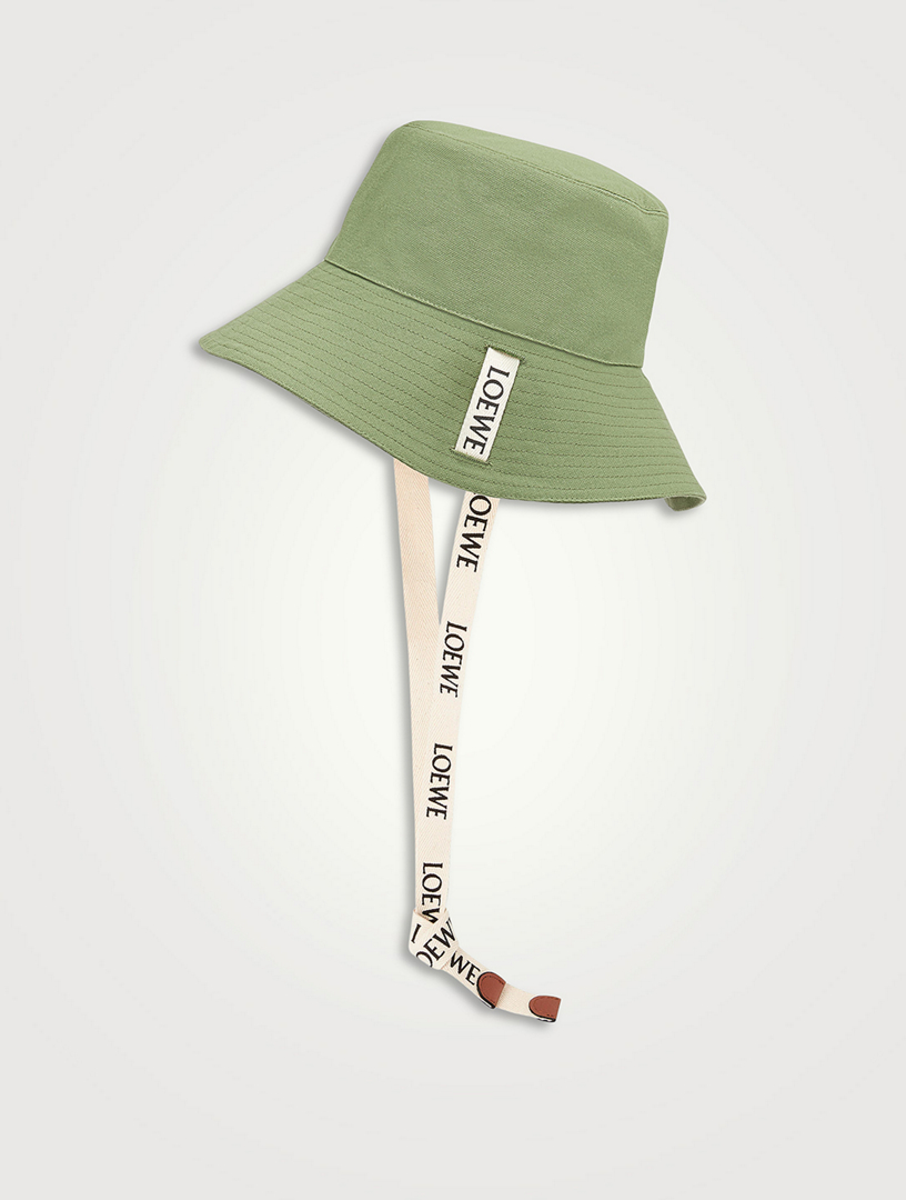 LOEWE Canvas Bucket Hat With Logo Strap | Holt Renfrew