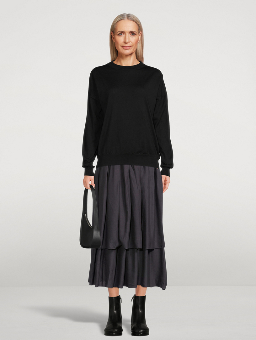 Mirons Pleated Midi Skirt