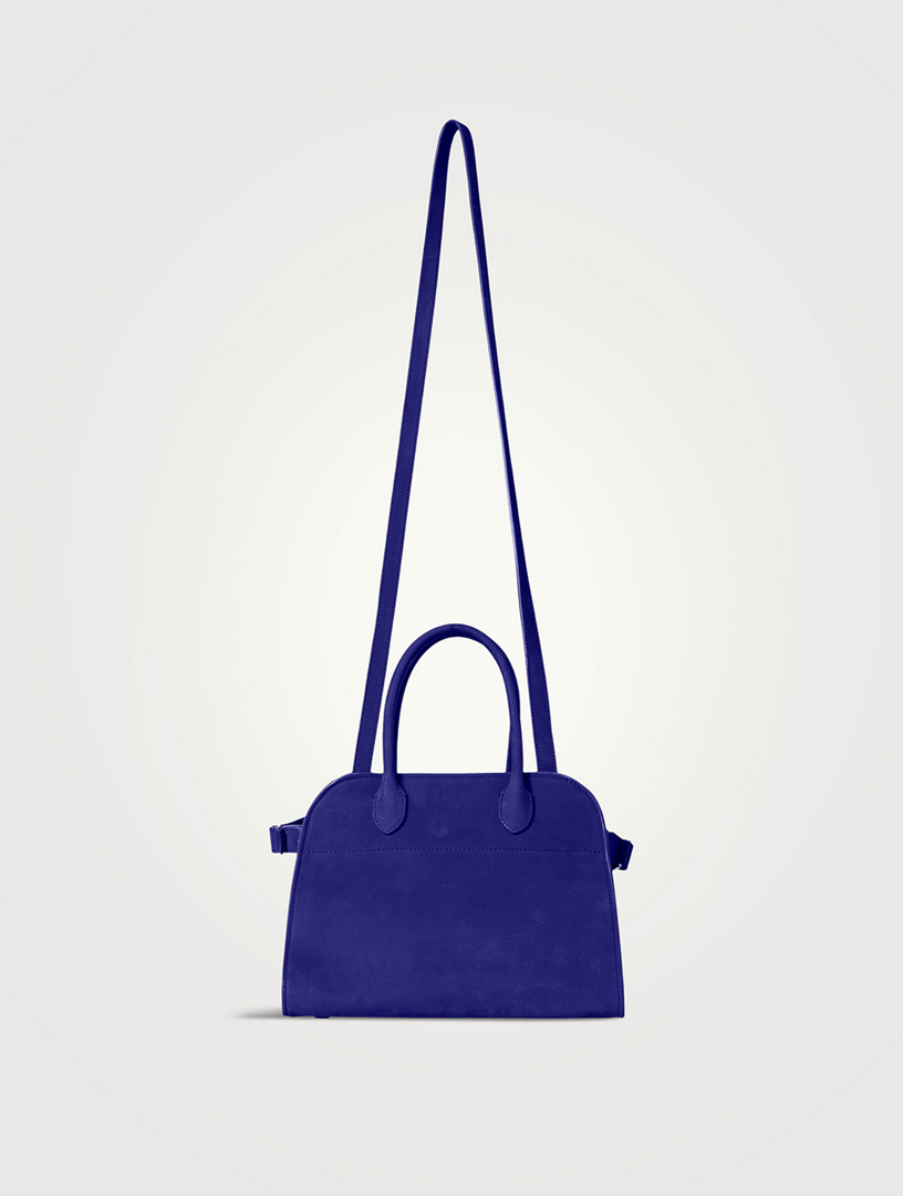 THE ROW Soft Margaux 10 Suede Satchel | Holt Renfrew