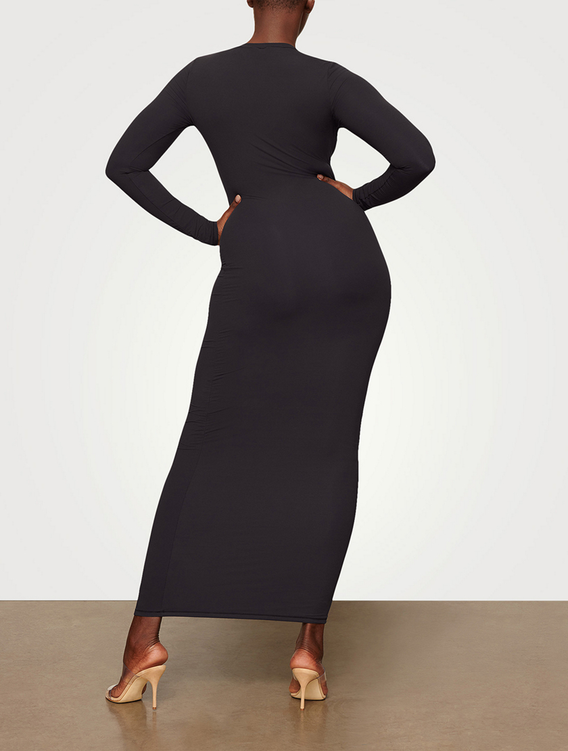 green emerald velvet dress Illusion Murals Long Sleeve Corset Embellished Cocktail Maxi Dress