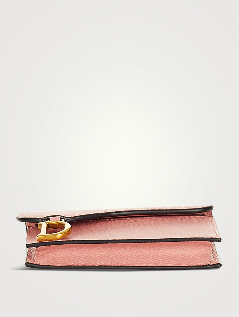 Pre-Loved Saddle Leather Card Holder