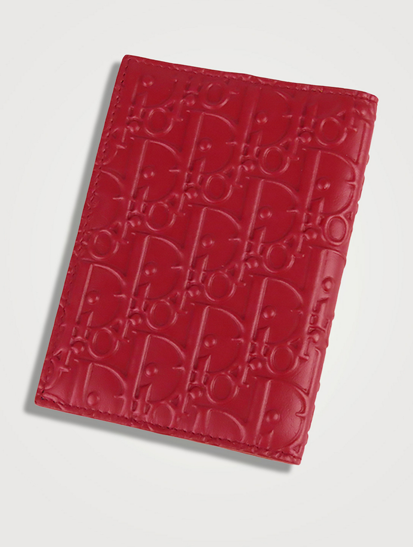 Pre-Loved Dior Oblique Leather Passport Cover