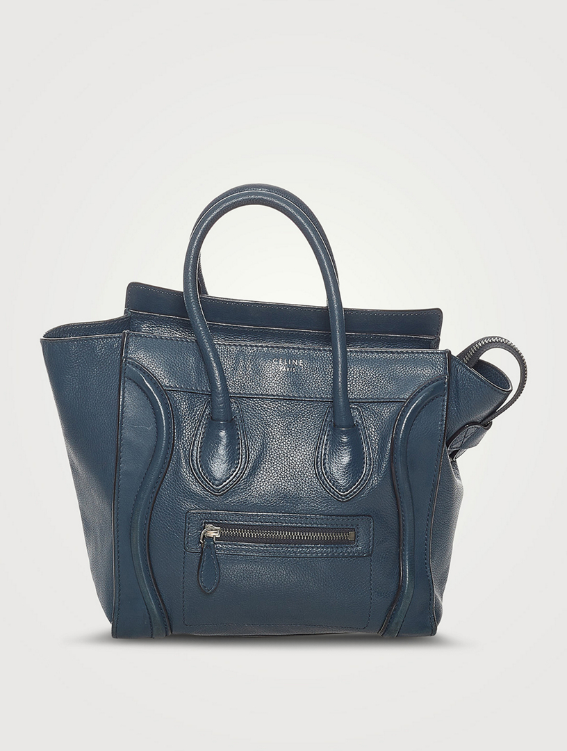 Navy blue celine tote on sale bag