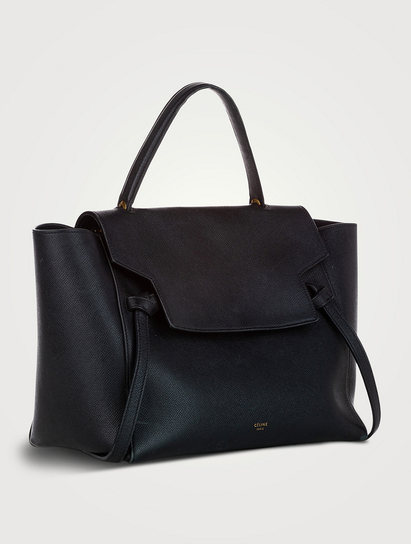 CELINE Pre Loved Belt Leather Satchel Holt Renfrew