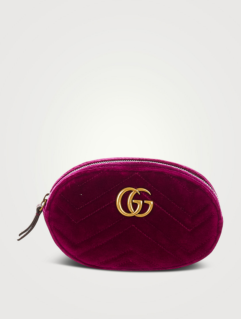 GUCCI Pre Loved GG Marmont Matelass Velvet Belt Bag Holt Renfrew