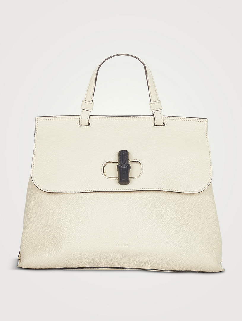 GUCCI Pre-Loved Bamboo Daily Leather Satchel | Holt Renfrew