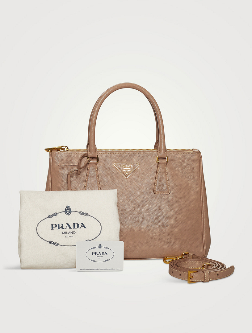 Pre-Loved Galleria Saffiano Lux Leather Double Zip Satchel
