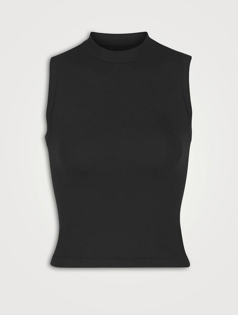 SKIMS Cotton Jersey Mockneck Tank Top