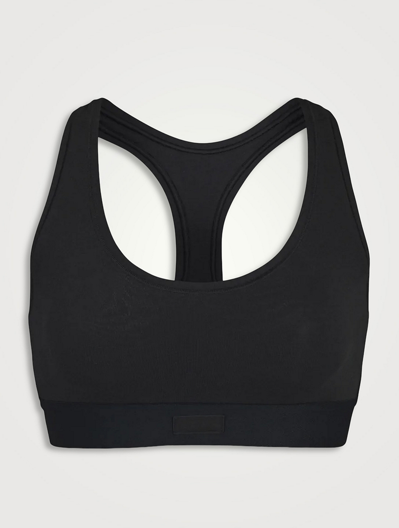 SKIMS Cotton Jersey Racerback Bra Holt Renfrew