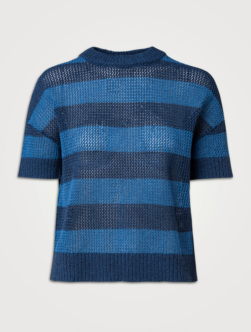 Akris punto shop striped sweater