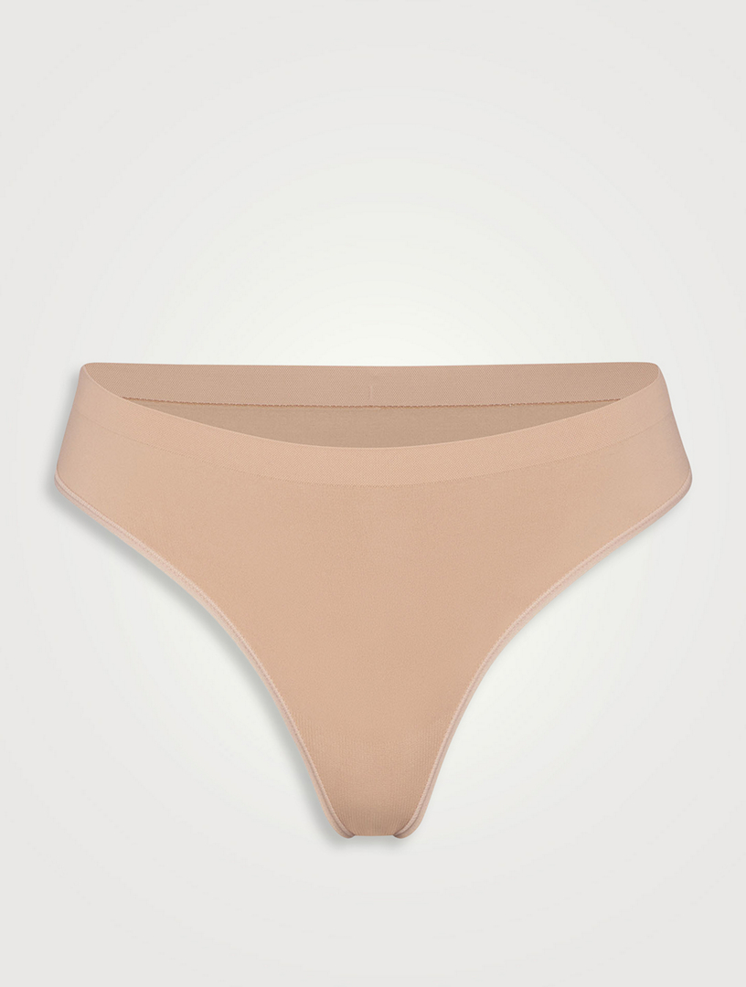 Logo Cotton Thong Panty