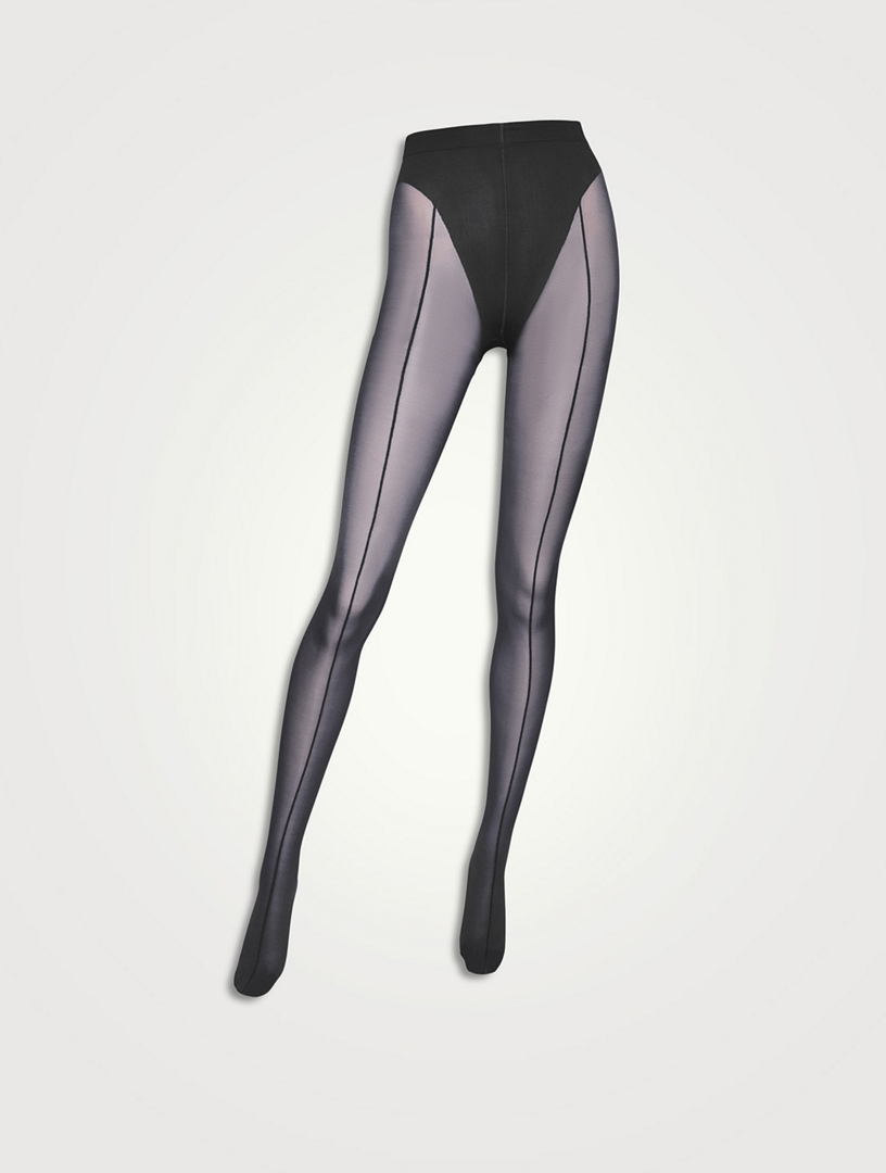 Wolford Grace Tights Size: Large Color: Black / Black 14688 - 32