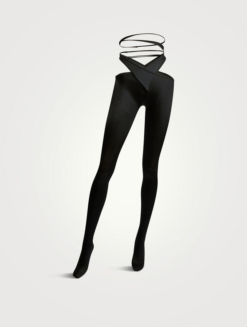 Individual 12 Stay-Hip tights in black - Wolford