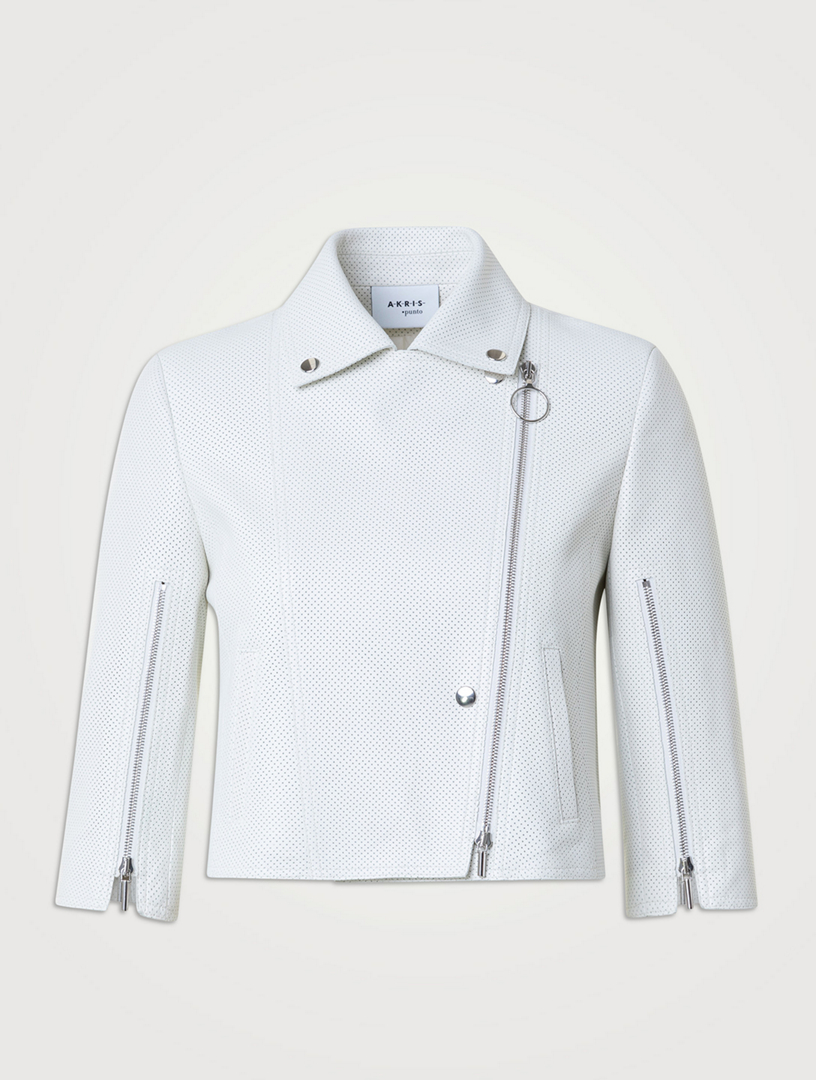 Perforated Leather Jacket