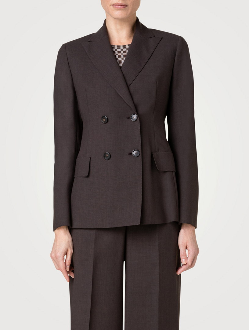 AKRIS Gala Cool Wool Double-Breasted Blazer | Holt Renfrew