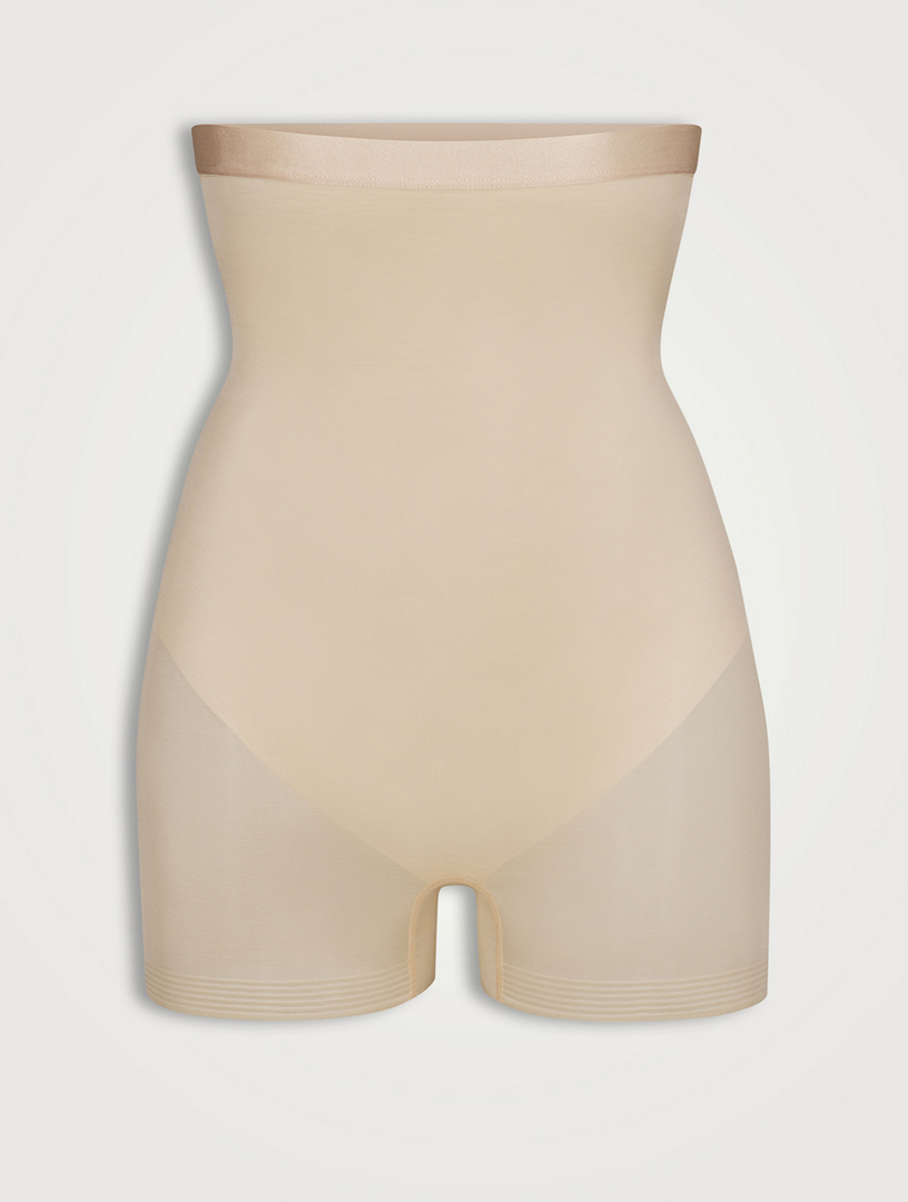 Shape wear - Skims M Barely There High-Waisted Thong. Brown (cocoa