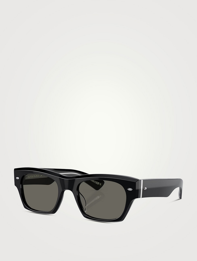OLIVER PEOPLES Lunettes de soleil Kasdan rectangulaires  Noir