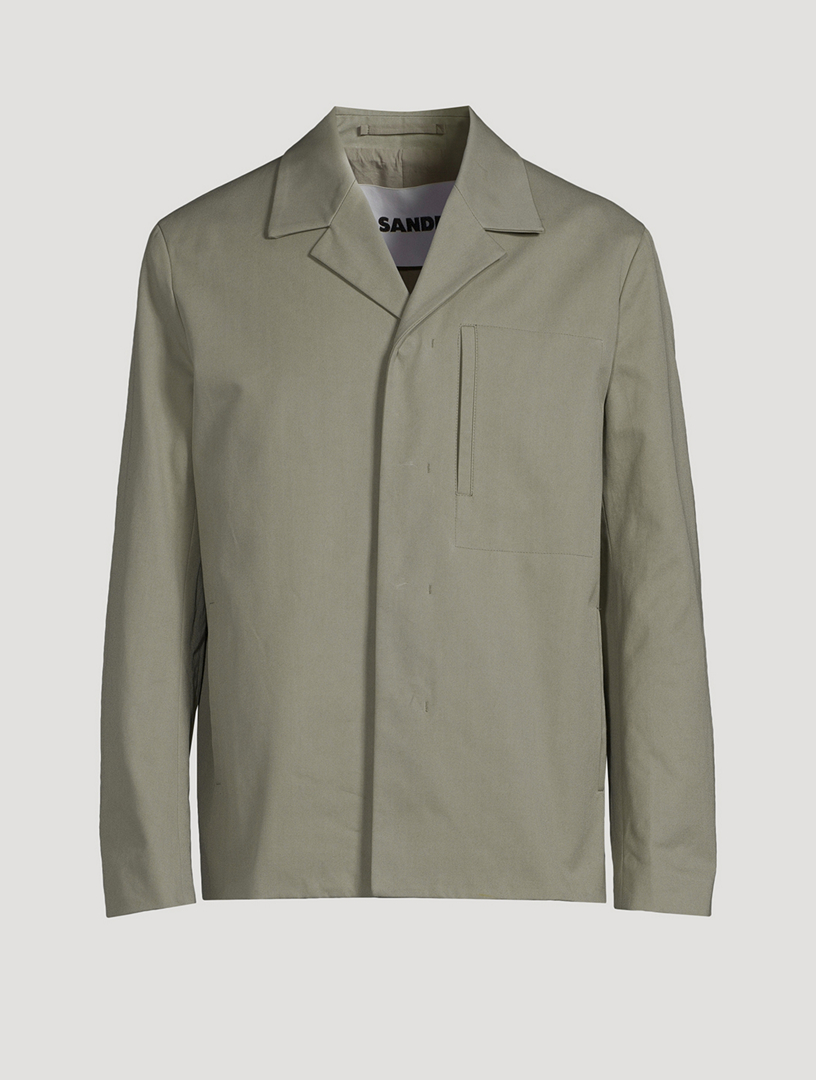 JIL SANDER Cotton Poplin Blouson Jacket | Holt Renfrew